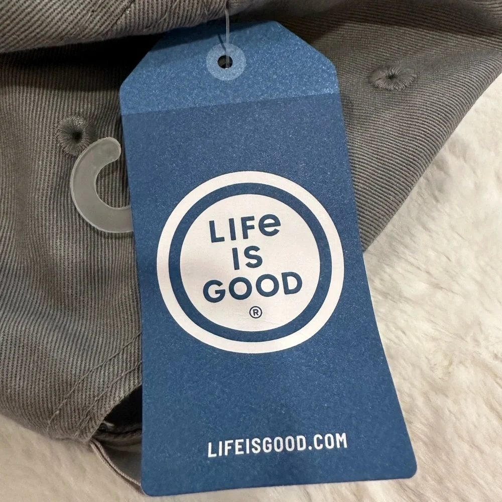 Life Is Good Gray Flower Hat - Picture 9 of 10